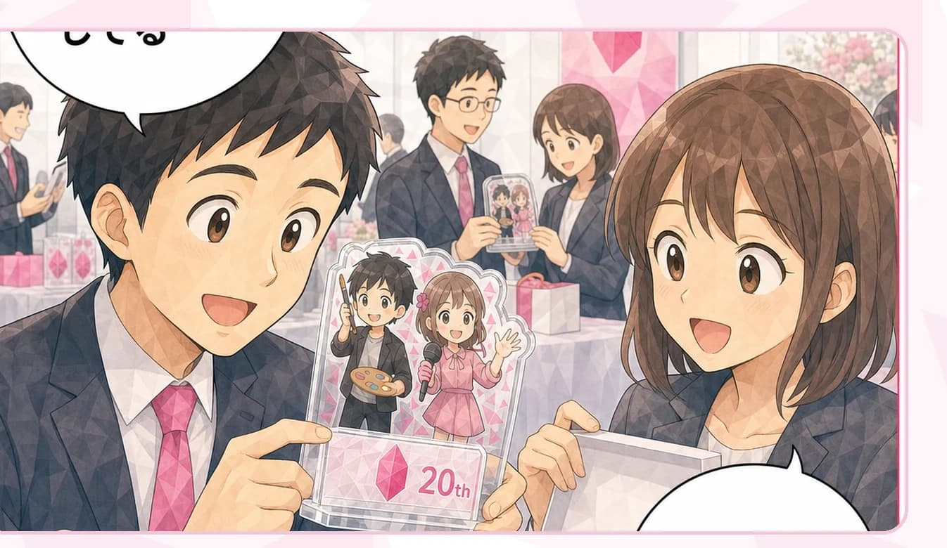 社内イベント・周年記念のマンガの一場面