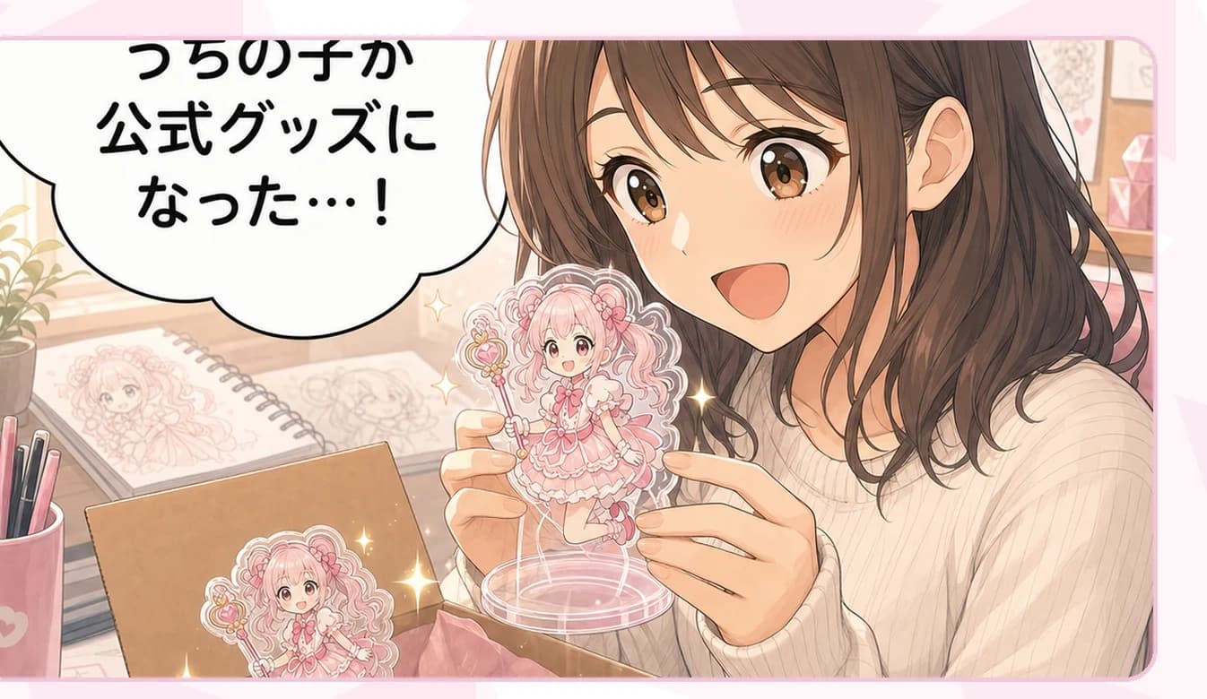 推し活・自分の創作のマンガの一場面