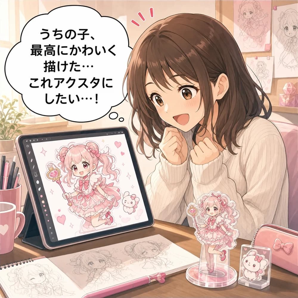 推し活・自分の創作のマンガ 第1コマ