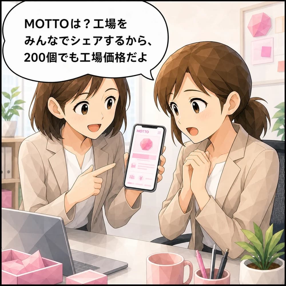 展示会・企業ノベルティのマンガ 第4コマ