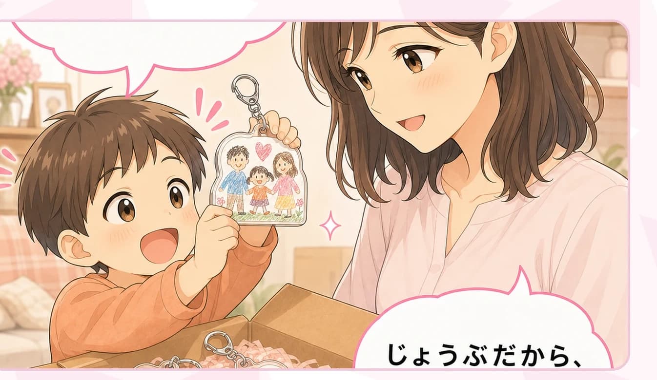 ママ・家族のマンガの一場面