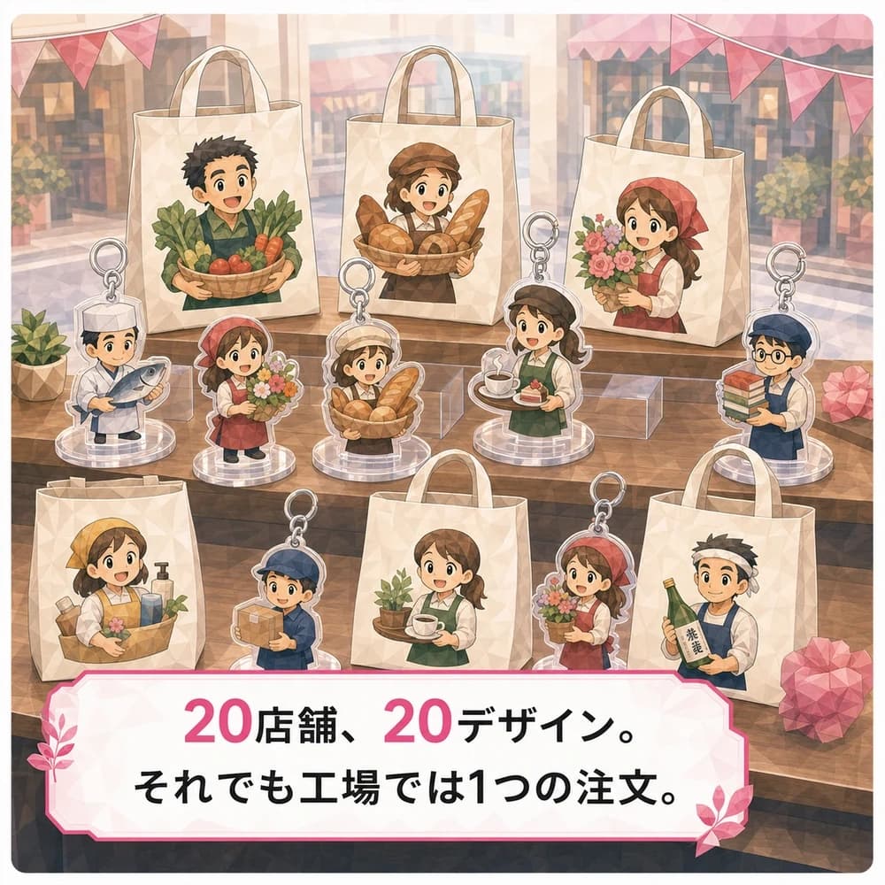 商店街・地域イベントのマンガ 第4コマ