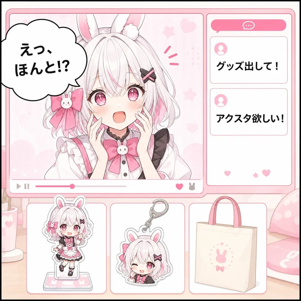 VTuber・配信者のマンガ 第1コマ