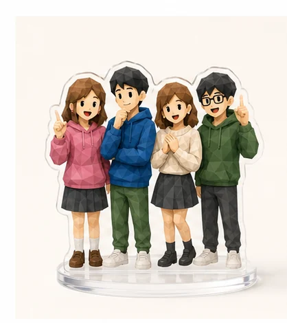 アクリルスタンドの制作イメージ